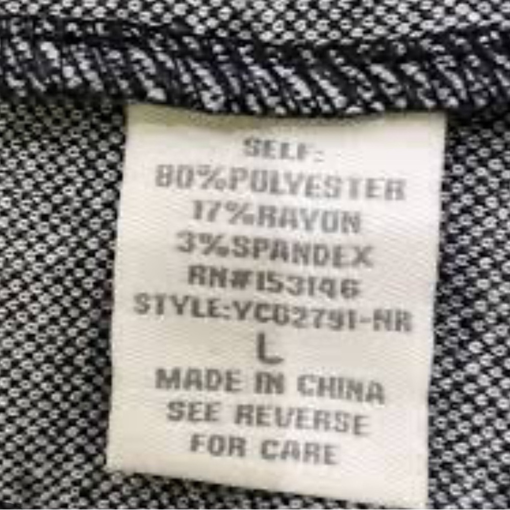 Good Luck Gem Grey and White Oversized Pattern Blazer Size L - Picture 5 of 6